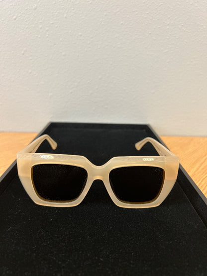 AQS  Tan Boxy cat eye