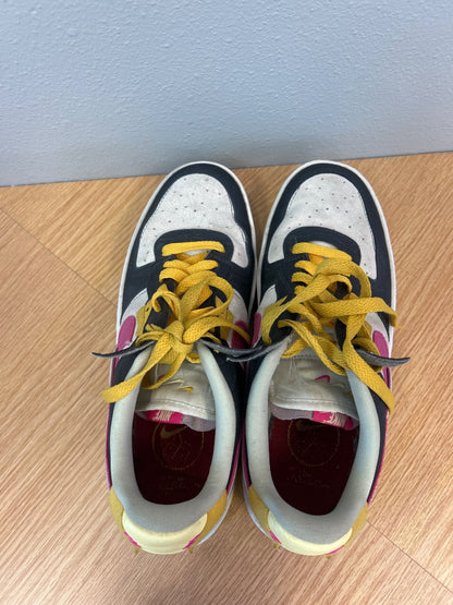 Nike 9 Yellow /pink/gray AF1 fontanka sneaker