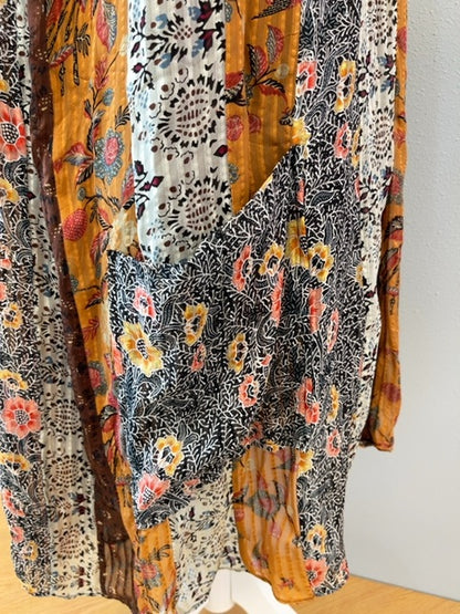 Isabel Marant L Orange/Multi SILK Sleevless Mixed print