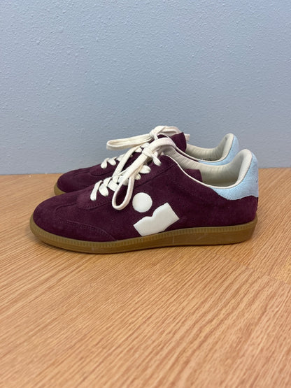 Isabel Marant 8.5 Purple /blue/WTE suede lace up sneakers