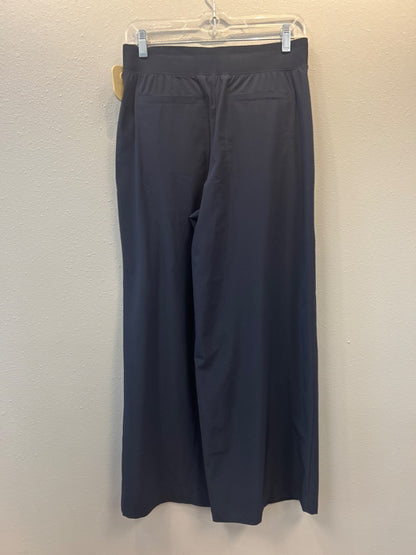 Athleta 2P Navy pleated wide leg flowy pant
