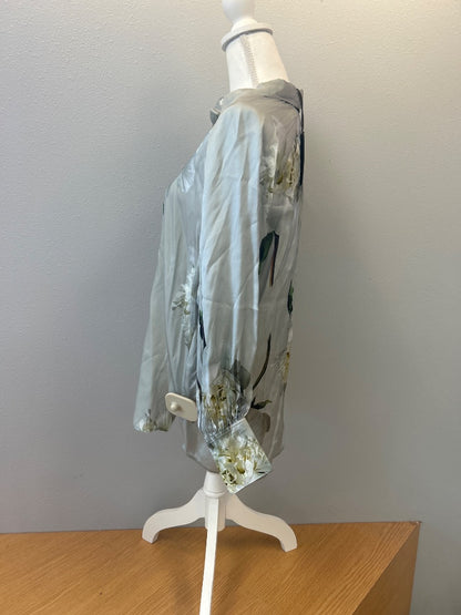 all saints XS Green NWT Silky floral BTNup