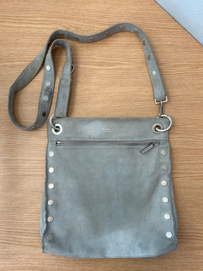 Hammitt  Gray rectangle crossbody w/ silver metalwork