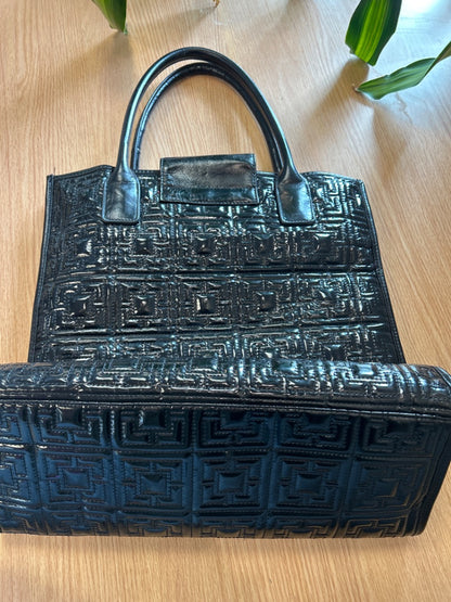 Trina Turk  Black Patent Tote