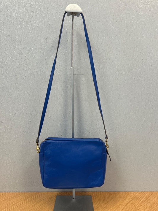 Clare V  Blue Mirabel Leather small x-body