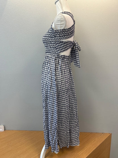 MNG 0 Blue/White NWT Gingham backless