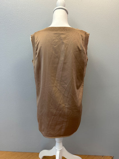 Max Mara L Tan Silky w/ribbed edges