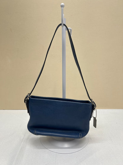 Coach  Blue Mini Leather shoulder bag