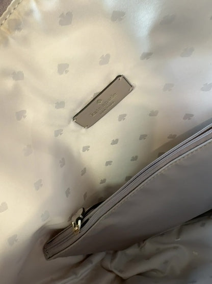Kate Spade  Gray 2 handle tote w/ small pouch insert