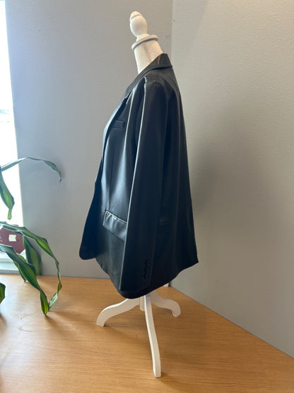 BCBGMaxazria XL Black Faux Leather
