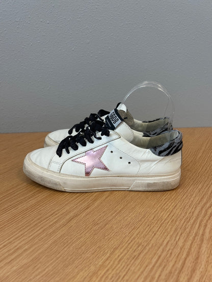 Golden Goose Deluxe Brand  White Pink Star Sneakers
