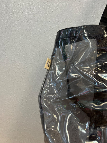 Beis  Clear 'The Classic Weekender' clear PVC plastic duffel tote