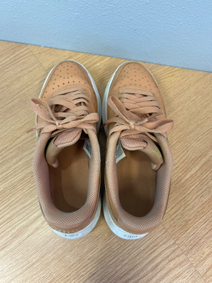 Nike 6.5 Tan leather AF1 w/ WTE sole/laces