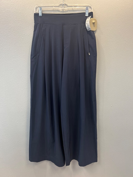 Athleta 2P Navy pleated wide leg flowy pant