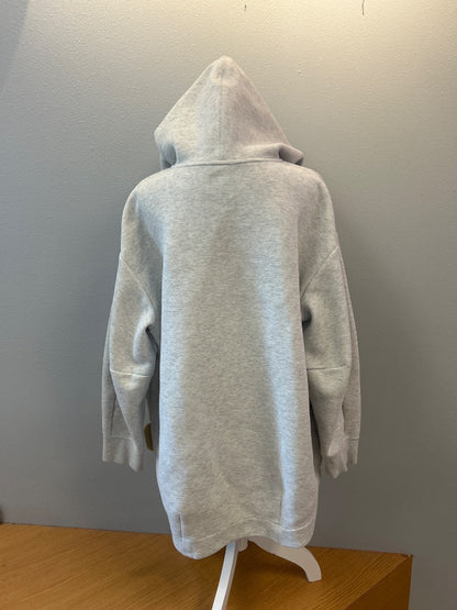 Nike XL Gray hooded full zip scuba sweatshirt w/ BLK zip/logo