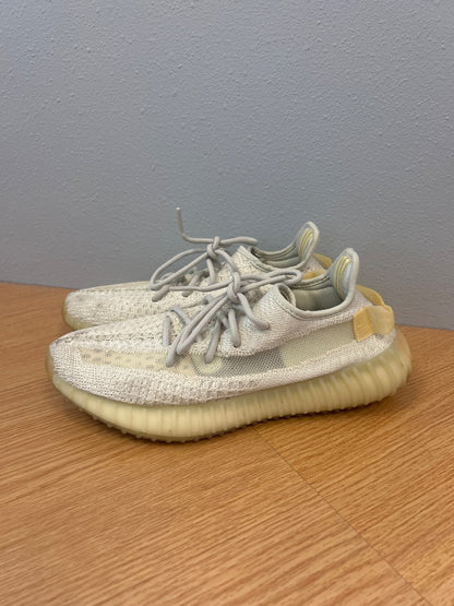 Adidas 9.5 White/Yellow Yeezy Boost 350 V2