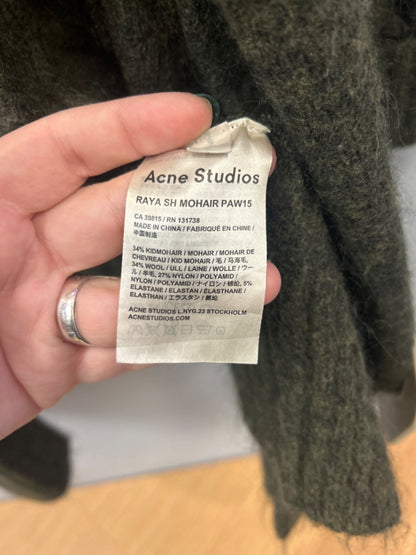 Acne Studios M Green LS Open front Mohair