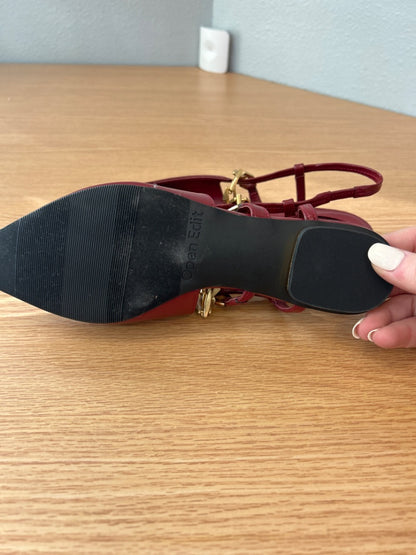 Open edit 6 Red Point toe w/chain