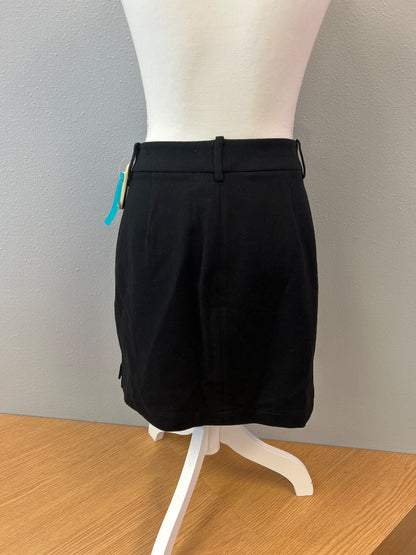 Anine Bing S Black mini skirt w/ side slits/seaming NWOT