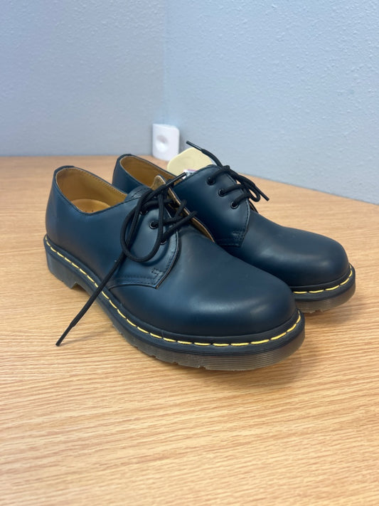 Dr Martens 10 Blue Lace up leather loafer shoe