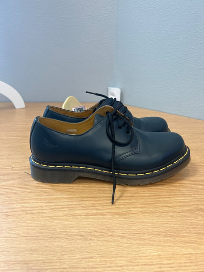 Dr Martens 10 Blue Lace up leather loafer shoe