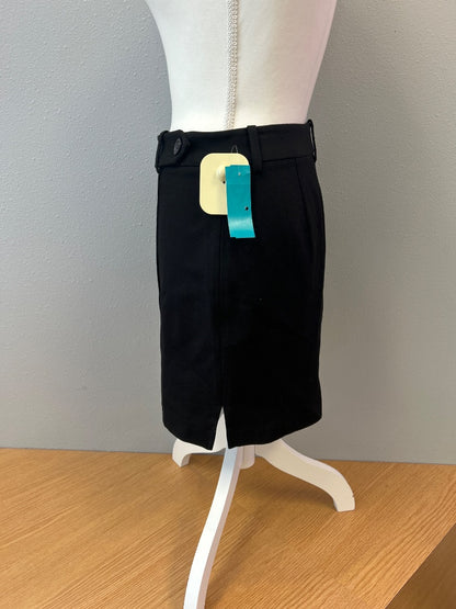 Anine Bing S Black mini skirt w/ side slits/seaming NWOT