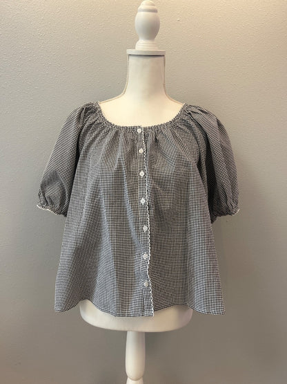Things Between M  Gingham bttn frnt