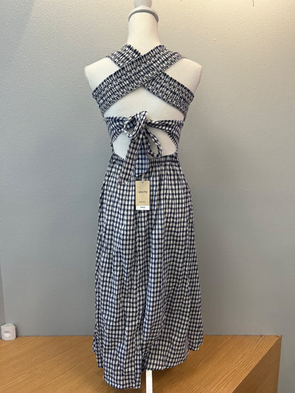 MNG 0 Blue/White NWT Gingham backless