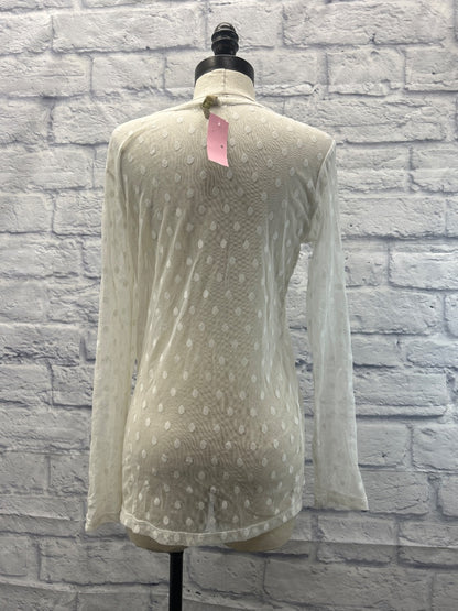 comfy U.S.A. M  Sheer polka dot LS Ucut