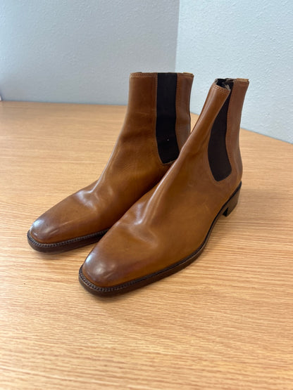 8.5 Brown Lug Square toe Chelseacombat