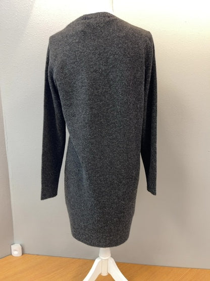 Vero Moda M Gray knit sweater dress LS Ucut NWT
