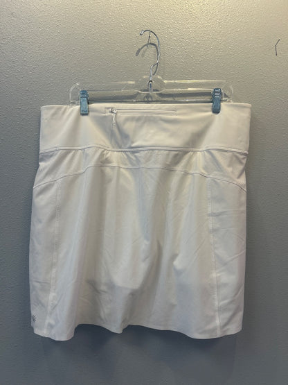 Athleta 1X White slip on athletic SKORT