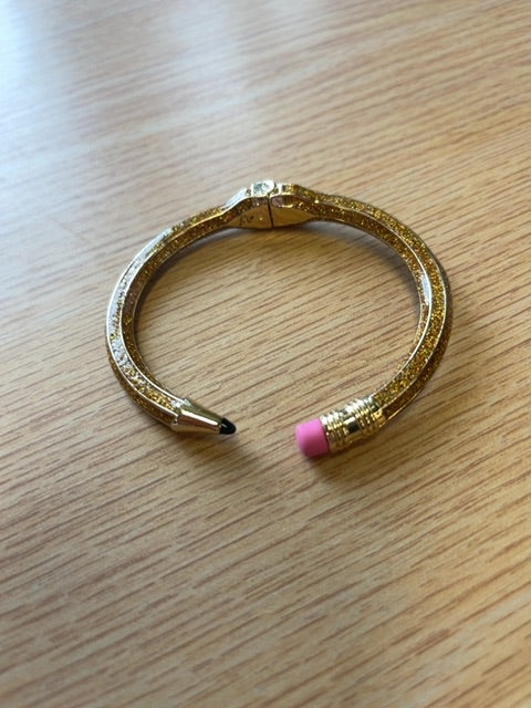 Betsey Johnson  Yellow Hinge Pencil