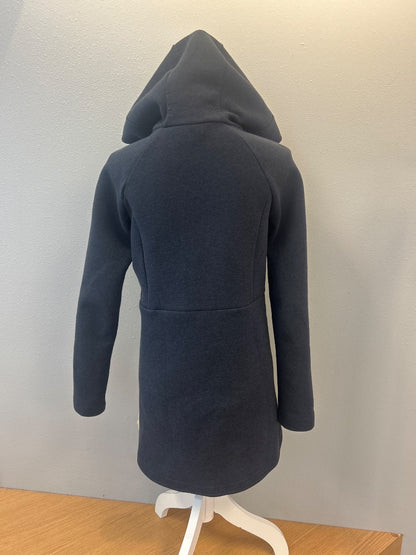 Lululemon 4/S Blue scuba hooded full zip tunic w/ pockets