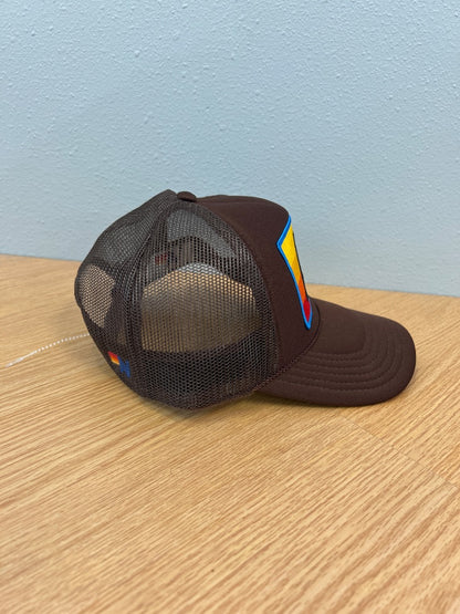 Aviator Nation  Brown snapback AV logo