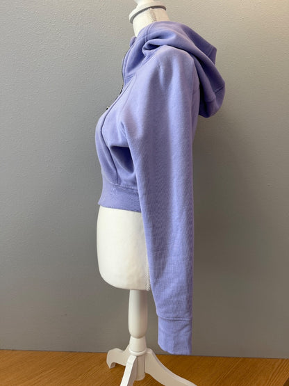 Lululemon S Purple Zip cropped hoodie AS IS (stained)