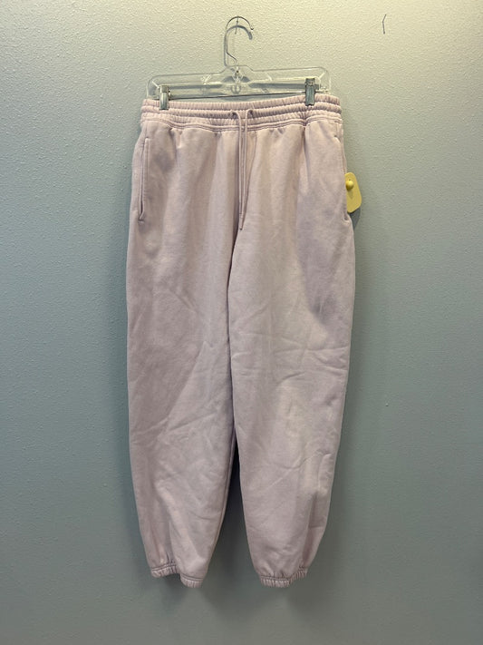 Athleta S Pink slip on jogger w/ elastic waist/ties