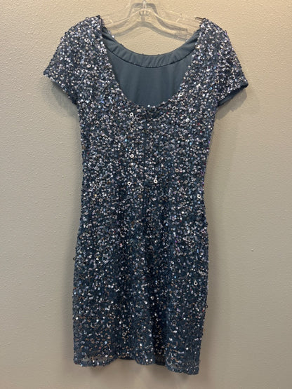 Adrianna Papell 2 Blue SS Sequin