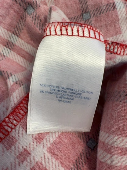 Lands End XS Blue/Green/Red Plaid Turtleneck