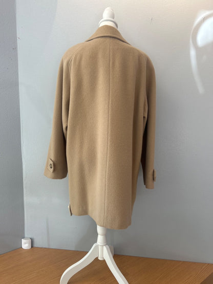 Cassini L Tan WOOL Double Breasted