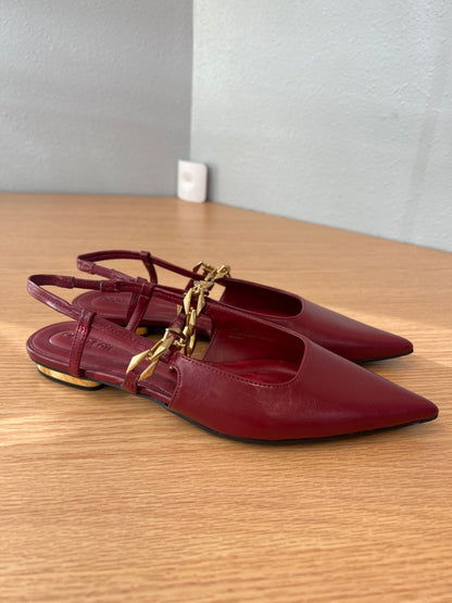 Open edit 6 Red Point toe w/chain