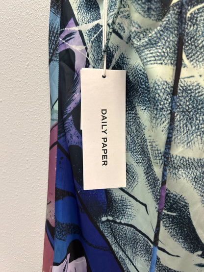 Daily Paper XS Blue NWT Silky Strappy Comic Print