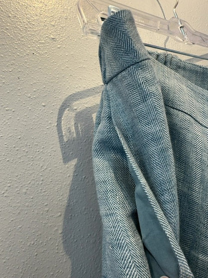 lafayette 148 16 Blue Linen Wide Leg