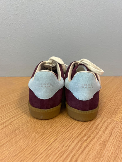 Isabel Marant 8.5 Purple /blue/WTE suede lace up sneakers