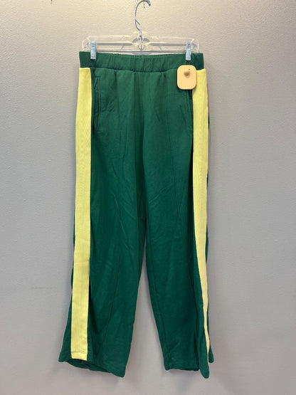 Electric & Rose M Green LS top/pant SET w/ neon trim