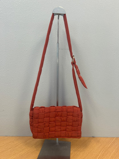 Anthropologie  Red nylon woven Xbody