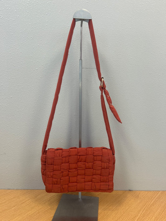 Anthropologie  Red nylon woven Xbody