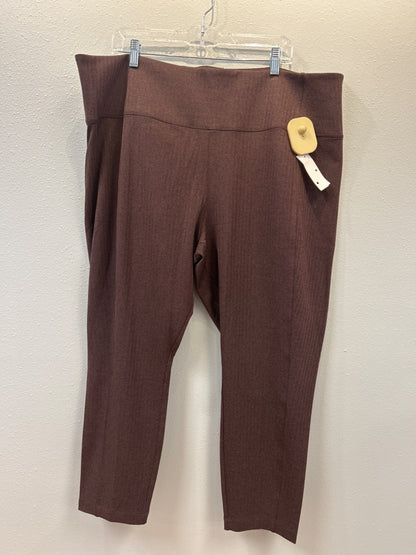 Athleta 3X Brown patterned slip on full legging