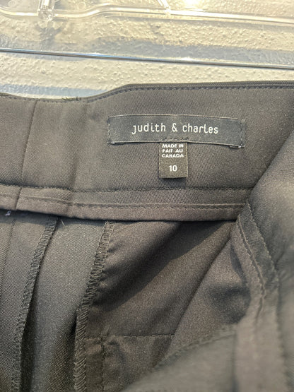 judith & charles 10 Black Straight Leg