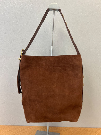 Madewell  Brown NWT Suede shoulder bag w/studded handle